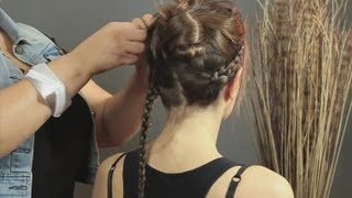 How to Do Grecian Style Hairdos  Long Hairstyles [upl. by Ennovyhs]