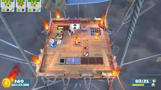 Overcooked2  Level 16  1 player solo  4 stars [upl. by Ailatan736]