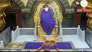 Todays Shri SAI Babas Shej Aarti Darshan from Samadhi Mandir Shirdi [upl. by Romeu]