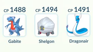 using Gabite Sheldon Dragonair MIDDLE EVOLUTION PSEUDO LEGENDARY Team in Pokemon GO [upl. by Ryhpez]