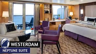 HAL Westerdam  Neptune Suite Walkthrough Tour amp Review 4K  Holland America Cruise Line [upl. by Ancilin]