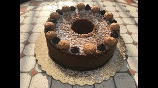 Chiffon cake con Amaretti e crema Pan di Stelle [upl. by Aicirtal]