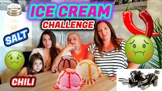 CSALÁDI SVÉD FAGYI KIHÍVÁS 🍦CSILIS SÓS FAGYI🤢 PRANK ON KIRA AND DAD [upl. by Yelyab]