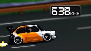 How to Build the FASTEST CAR  Pixel Car Racer  600KMh370MPh [upl. by Serolod747]