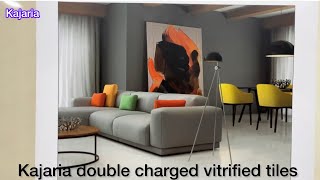 Vitrified tiles design  kajaria double charged vitrified tiles price youtube viral reels video [upl. by Etnaihc]