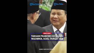 TANGAN PRABOWO TUNJUKTUNJUK Basuki Usai Dilantik Kepala Otorita IKN Presiden Tersenyum dan Ngobrol [upl. by Keelby]