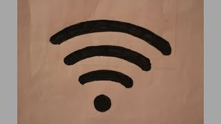 How to Draw a WiFi icon  WiFi signal [upl. by Rutan]