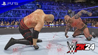 WWE 2K24  Kane vs Randy Orton  No Holds Barred Match  PS5™ 4K60 [upl. by Lonni]