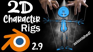 How To Make 2D Character Rigs in Blender [upl. by Letnohs806]