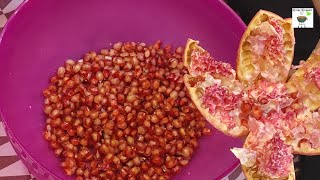 Pomegranate Peeling Hack recipetreasure817 fruitcuttinghack how to peel pomegranate [upl. by Erbes]