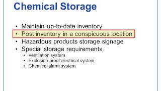 WHMIS 2015  Chemical Storage [upl. by Turoff211]