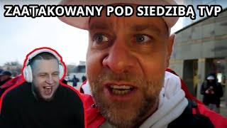 BANDURA OGLĄDA TEDEGO POD SIEDZIBĄ TVP ATAK NA TEDEGO [upl. by Toney]