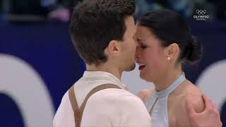 2022 Europeans Charlene GUIGNARD  Marco FABBRI ITA Free Dance 15012022 Olympic Channel [upl. by Ahtibat]