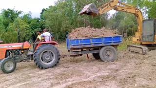 Caterpillar e70b Excavator Loading tractor And Operator View new video [upl. by Nauqed69]