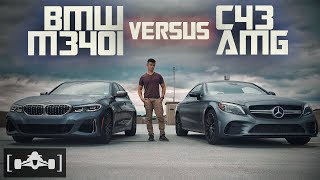 2020 BMW M340i vs Mercedes C43 AMG Comparison  Review  Roll Race  Sponsored by MotorEnvycom [upl. by Nirmak]