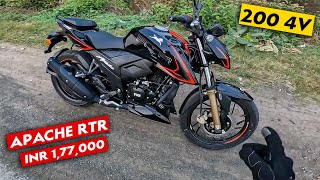 2024 TVS Apache RTR 200 4V Ride Review  New Update is Required [upl. by Lohcin476]