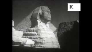 1930s Egypt Sphinx Pyramids Archive Footage [upl. by Toth]