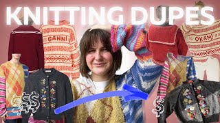 knitting designer dupes  past dupes my tips amp future plans [upl. by Bartram]