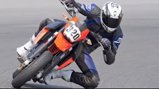 KTM 990 Supermoto onboard at Race Track Zandvoort [upl. by Brandise]