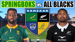 SPRINGBOKS vs ALL BLACKS 2024 Rugby Championship Live Commentary [upl. by Lantz814]