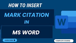 How To Insert Citation And Bibliography  Ms Word Full Course  Lecture No 45 [upl. by Alemahs]