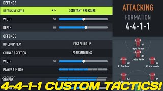 FIFA 22  THE MOST META 4411 STARTER CUSTOM TACTICS AND PLAYER INSTRUCTIONS  FIFA 22 Ultimate Team [upl. by Ecirtap]