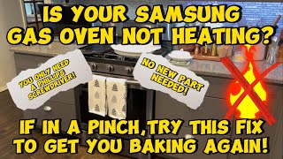 Samsung Gas Oven Not Baking Quick Fix Try This And Save The Day samsung gasoven 💪😎👍 [upl. by Anul]