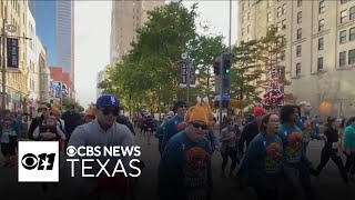 Hundreds of volunteers prepared for the YMCA Dallas Turkey Trot [upl. by Drolyag]