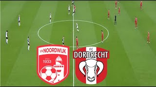 VV Noordwijk 21 FC Dordrecht Samenvatting  KNVB BEKER 2024 [upl. by Osei249]