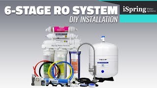 Installation  iSpring RCC7AK Reverse Osmosis Water Filtration System with English subtitle [upl. by Breh651]