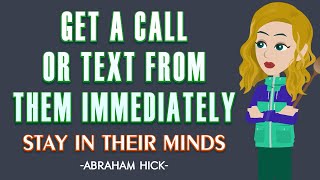 Abraham Hicks 2024  They Will Call Or Text You Immediately ✨Remember Them Immediately [upl. by Ahsil]