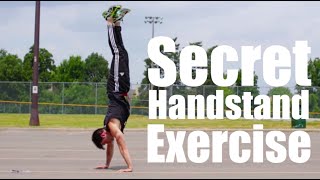 Fix Handstand Balance Problems Now  One Secret Exercise [upl. by Yrtneg990]