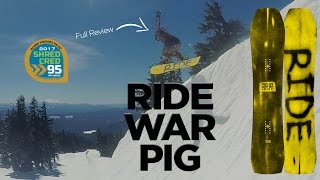 Ride War Pig Snowboard Review  Board Insiders  2017 Ride Snowboards Warpig Review [upl. by Stockwell17]