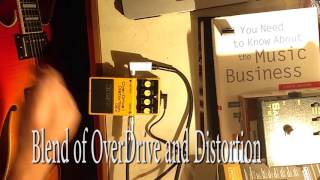 Boss OS2 OverdriveDistortion Demo sounds [upl. by Egon]