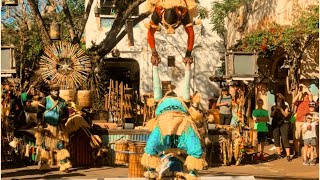 Disney World Animal Kingdom  Harambe Village Acrobats 4K [upl. by Einwahr]