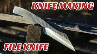 Knife Making  Make a Knife From a File [upl. by Yup]