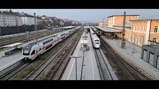 Passau Hbf ICE fährt ein IC fährt raus [upl. by Bibby]