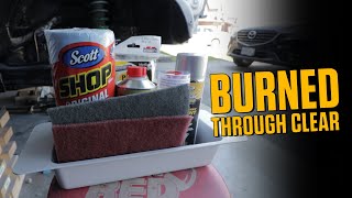 Paint Correction  Burned Through Clear Coat  How to Blend [upl. by Aitnwahs]