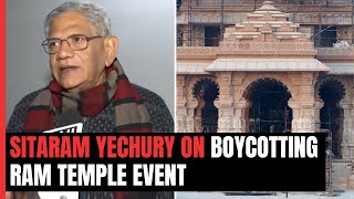 Sitaram Yechury On Boycotting Consecration Of Ram Temple “Politicisation Of Religious Belief…” [upl. by Ahtibbat556]