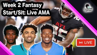 Week 2 Fantasy Football StartSit Help Live AMA [upl. by Grail380]