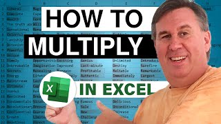 Excel  How To Multiply In Excel Eight Different Examples  Episode 2584 [upl. by Salahi118]