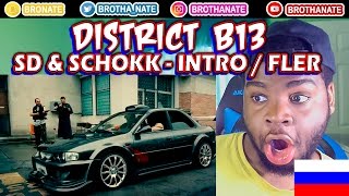 FIRST REACTION TO RUSSIAN RAP District B13  russian rap SD amp SCHOKK  Intro  Fler  Ghetto Beat [upl. by Fons763]