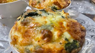 Making a Spinach amp Cheese Strata [upl. by Heeley]