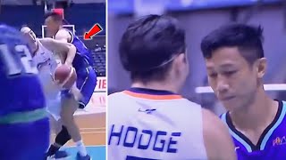 Hodge throws Elbow on Danny ildefonso amp dont give a Fck on debut [upl. by Eittak]