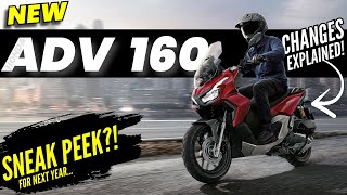 NEW Honda ADV 160 Released  2025 Sneak Peek [upl. by Dadirac]