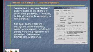 Guida al Computer  Lezione 111  Pannello di Controllo  Gestione Dispositivi [upl. by Hareehat]