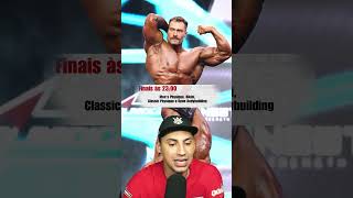 Cronograma mr Olympia 2024 academia mundomaromba shape cbum ramondino mrolympia [upl. by Jew848]