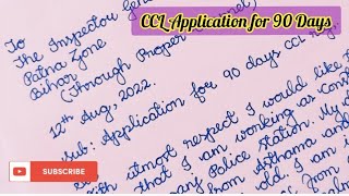 Child Care Leave Letter Application for child care leave CCL availing letter format [upl. by Nikkie]