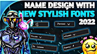 Free Fire Stylish Name Design Tutorial  New FontStyle 2024  Name Change With Stylish Fonts [upl. by Elleira710]