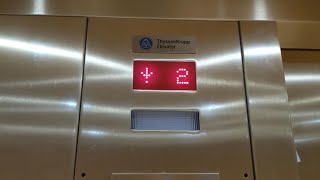 Loud ThyssenKrupp Hydraulic Elevators  Hilton Garden Inn Stony Brook NY [upl. by Annor165]